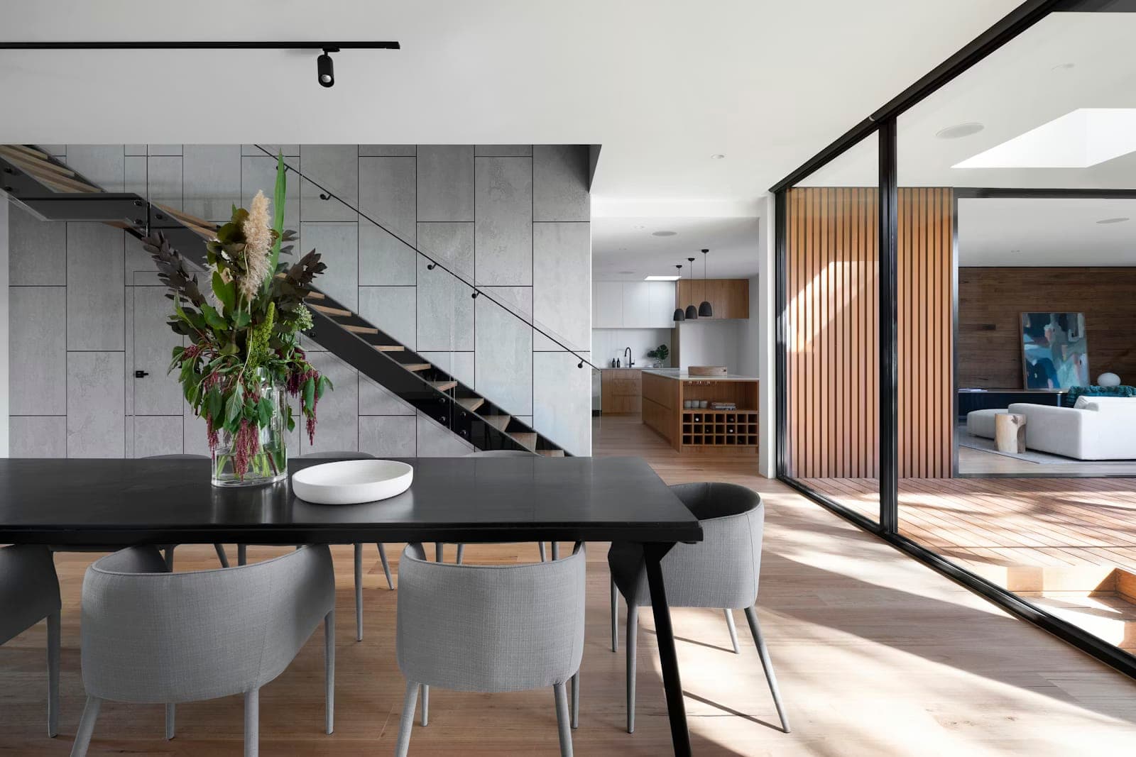 Stunning luxury modern living space showing result of cash-out equity