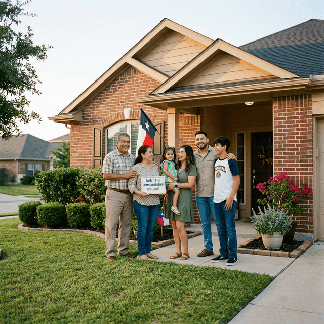 Family who refinanced their Texas home with ITIN